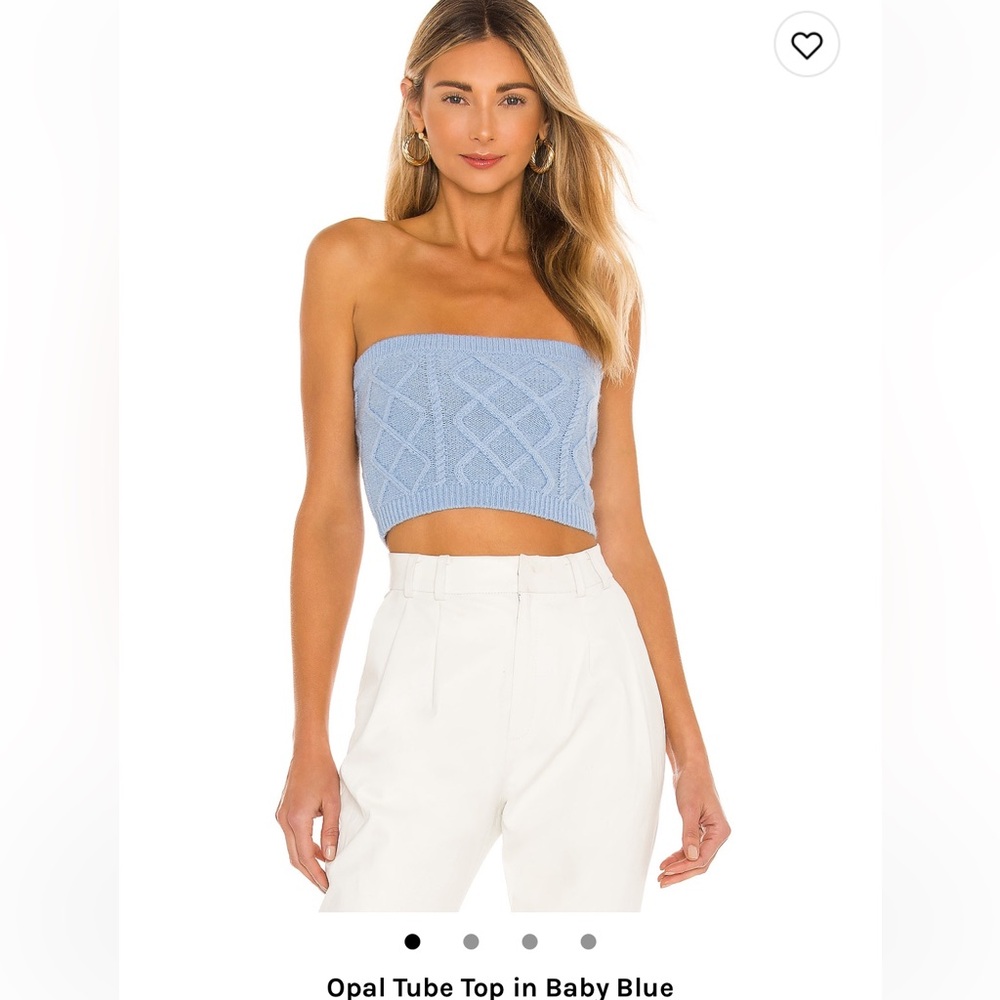 NEVER WORN! Opal tube top in baby blue- Lovers & Friends
